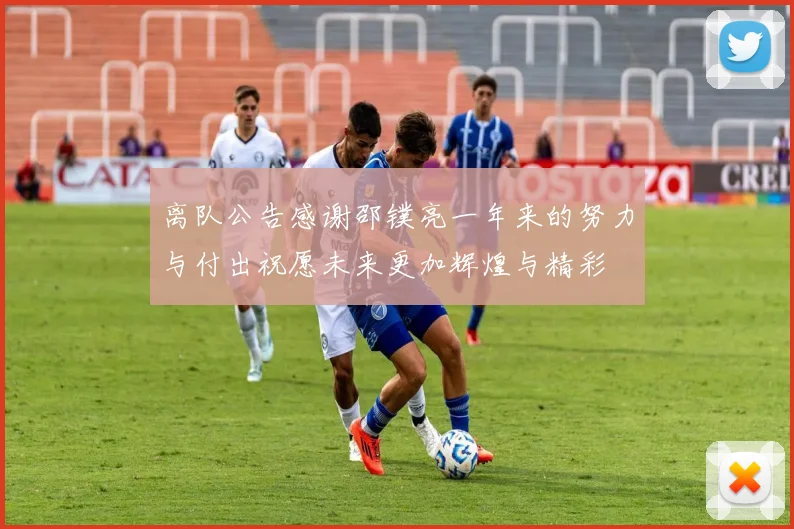 离队公告感谢邵镤亮一年来的努力与付出祝愿未来更加辉煌与精彩